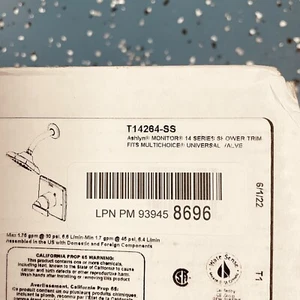 Delta T14264-SS Ashlyn Monitor 14 Series Shower Trim Stainless, Parts *Read* - Picture 1 of 6