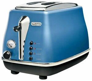 USED Delonghi Electric Pop-up Toaster ICONA Blue CTO2003J-B AC100V 4988371022578