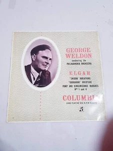 33SX 1024 George Weldon Elgar Enigma etc Columbia ED1 Green Gold Mono VG/VG - Picture 1 of 12