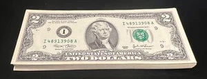 81 billetes consecutivos de la Reserva Federal de 2003 serie de $2 Minneapolis Fr#1937-I - Imagen 1 de 3