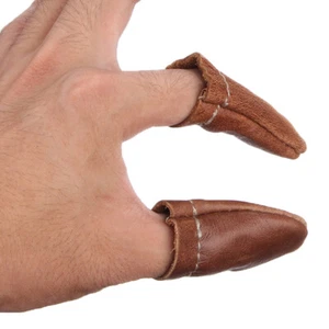 2Pcs Soft Leather Needle Felting Finger Protectors/Guards Thumb Index Finger - Bild 1 von 12