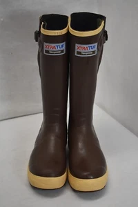 Xtratuf Fishing Watertight Latex Neoprene Slip Resistant Traction 15" Brown Sz 7 - Picture 1 of 9