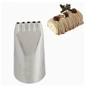 #134 5 LINE DOT LARGE Steel Icing Piping Decorating Nozzle Tip Tube Fondant - Picture 1 of 3
