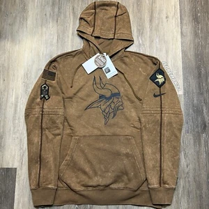 Nike Minnesota Vikings Salute to Service Hoodie Authentic NFL Sideline Pullover - Bild 1 von 9