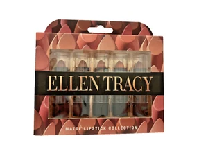 Ellen Tracy Matte 5 Lipsticks Collection Gift Set New in Box Cosmetics - Picture 1 of 4