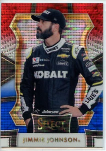 2017 Panini Select Racing NASCAR RED WHITE BLUE #2 Jimmie Johnson #244/299 - Picture 1 of 2