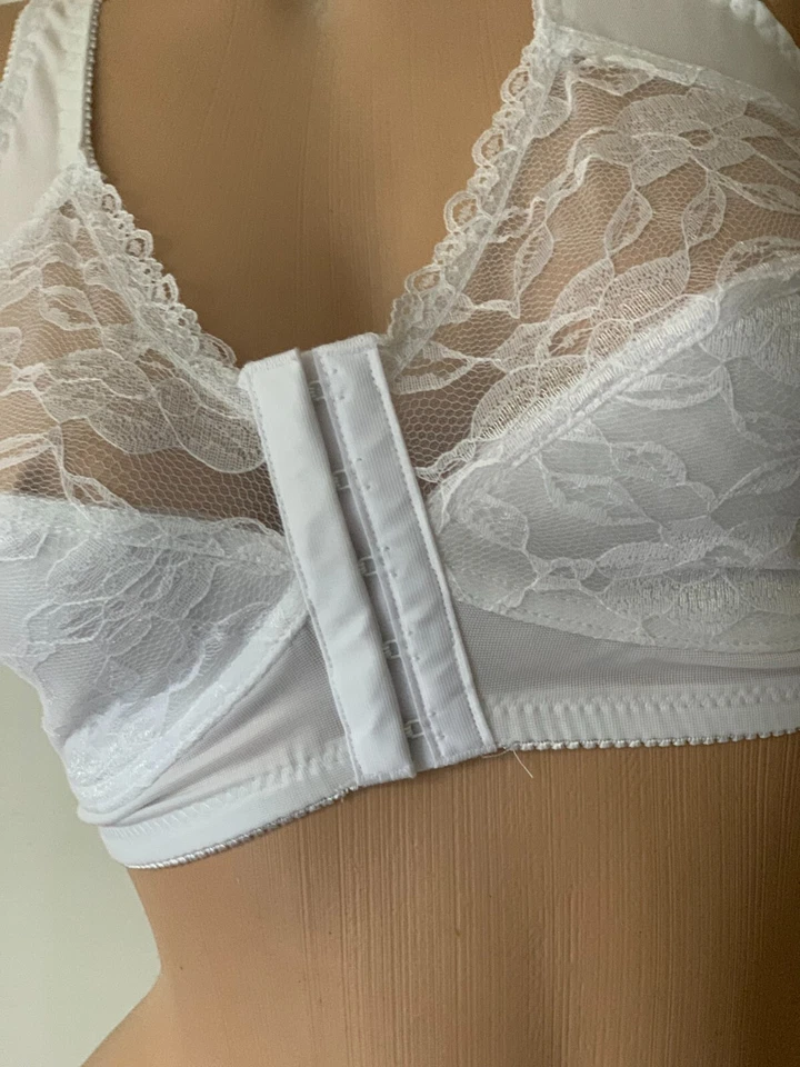 Nuevo Sujetador Soporte Postura Cierre Frontal Ligeramente Acolchado Blanco o Negro 34B-46E Foto 1 de 4