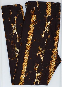 OS LuLaRoe One Size Leggings Snakeskin Reptile skin Animal Print NWT X13 - Picture 1 of 6