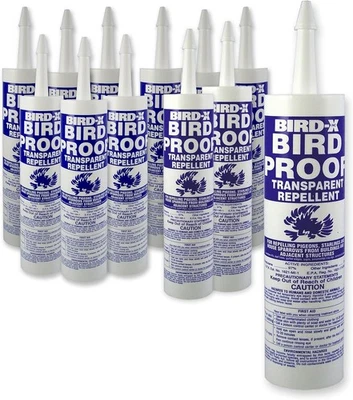Bird-X Pigeon Gel Repellent Deterrent (12-Pack) Prevent Landing NonToxic Formula - Image 1 of 2