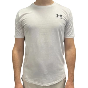 Under Armour Sportstyle Logo T-Shirt Men's Size M Color White Short Sleeve Tee - Picture 1 of 6
