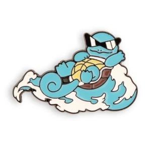 Pokemon Cool Squirtle Squad Sunglasses Surfing Enamel Pin Fun Anime Badge - Picture 1 of 7