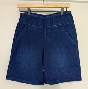Kim Gravel Belle Women’s Shorts Denim Dark Indigo Size 6 Stretch Comfy - Picture 1 of 7