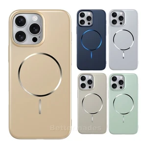 Aluminium Alloy Metal Magnetic Mag Safe Case For iPhone 16e 15 Pro Max 14 13 12 - Picture 1 of 26