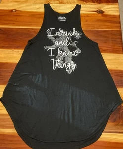 Game Of Thrones I Drink & I Know Things Tanktop Schwarz Neu Small - Bild 1 von 4