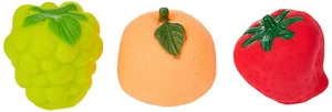 Simple Sweet Musical Sound Squeezy Toys Fruits 3 pcs Pack For Children - Picture 1 of 5