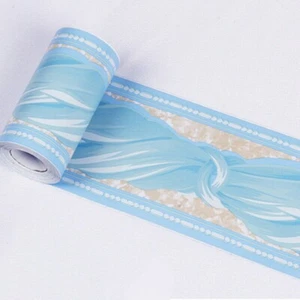 10M Floral Wallpaper Wall Sticker Skirting Border Self Adhesive Home Decor - Picture 1 of 27