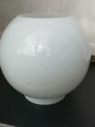Vintage  White Globe  Oil Lamp Shade for Duplex type lamp 4 inch fit