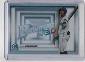 2022 Bowman Julio Rodriguez Bowman in 3D Seattle Mariners #B3D-16 - Picture 1 of 2