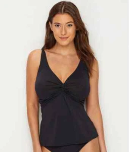SUNSETS Women's Forever Underwire Tankini Swim Top77 Black Size 34DD NWT - Picture 1 of 3