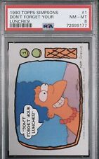 1990 Simpsons #1 Marge Simpson RC ROOKIE “Don’t Forget Your Lunches” PSA 8 NM-MT