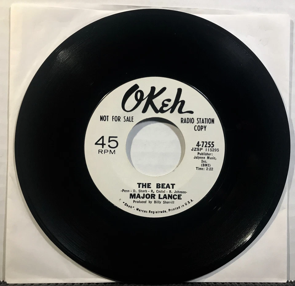 MAJOR LANCE The Beat / You’ll Want Me Back OKEH DJ PROMO 7” 45RPM 1969 Soul - Image 1 of 2
