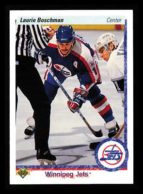 Laurie Boschman 1990-91 Upper Deck Hockey NHL #103a Winnipeg Jets - Image 1 of 2
