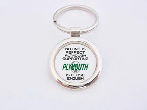 ALMOST PERFECT SUPPORTING PLYMOUTH KEY FOB BOTTLE OPENER KEYRING BADGE GIFT - Picture 1 of 8