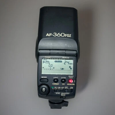 Pentax AF 360FGZ Shoe Mount Flash for  Pentax Good Condition TESTED - Image 1 of 4