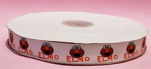 100 Yard Roll 7/8” Elmo Sesame Street Grosgrain Polyester Ribbon Birthday Party - Picture 1 of 3