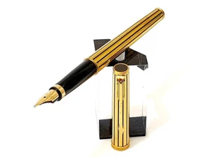 Pluma estilográfica Parker 75 Premier "Atenas" pluma pluma pluma pluma B 18K 750 oro alrededor de 1983 - Imagen 1 de 4