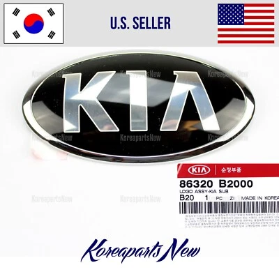 Эмблема переднего капота логотип *KIA* 86320B2000 ⭐ПОДЛИННЫЙ⭐ Kia Soul 2014-2021 - Изображение 1 из 4