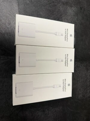 3 Apple OEM Original (A1307) Mini DisplayPort to VGA Adapter - White (MB572Z/B) - Image 1 of 2