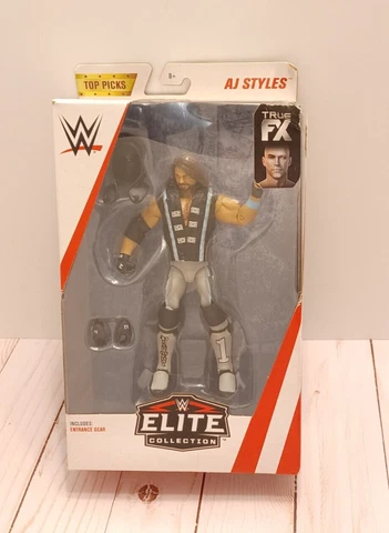 New WWE Elite Collection AJ Styles Action Figure 2018 Top Picks Mattel True FX Cover