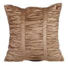Decorative Pillow Case Beige 16"x16", Couch Decor Velvet - Pearl Beige Beauty
