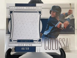 2023 Panini National Treasures CM-JJ Jace Jung Colassal Materials #/49 Tigers - Picture 1 of 2