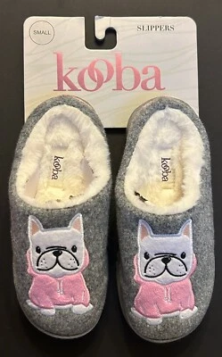ZAPATILLAS MUJER KOOBA FRENCHIE PERRO PEQUEÑO S 5/6 ROSA GRIS NUEVAS ENVÍO RÁPIDO Foto 1 de 4