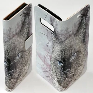 For Nokia Series Mobile Phone Cover - Blue Eyes Cat Sketch Portrait FC12 - Picture 1 of 3