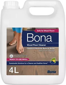 Bona Wood Floor Cleaner Liquid, Hard Waxed Wood Floors, Wooden Floor Cleaner 4 L - Picture 1 of 6