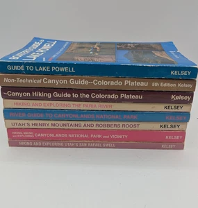 Michael R Kelsey 8 Book Lot Utah Hiking Lake Powell Colorado Plateau Canyonlands - Picture 1 of 9
