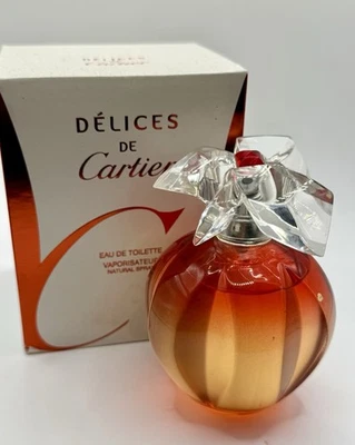 DELICES DE Cartier 3,3 oz / 100 ml Eau De Toilette Spray Mujer - NUEVO EN CAJA Foto 1 de 4