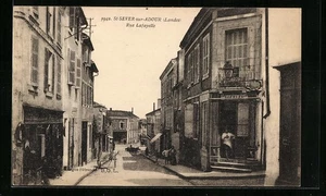 CPA St-Sever-sur-Adour, Rue Lafayette, vue de la rue - Picture 1 of 2