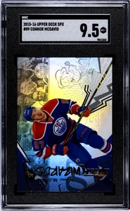 2015-16 Upper Deck SPX Connor Mcdavid 9.5 SGC Stick Wizards - Picture 1 of 2