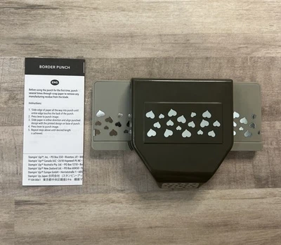 Stampin' Up! CONFETTI HEARTS Border Edge Punch New - Image 1 of 4