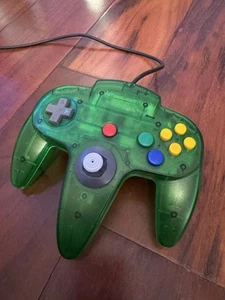 Nintendo N64 Jungle Green OEM Controller - NUS-005 TESTED WORKS FAST SHIPPING! - Picture 1 of 6