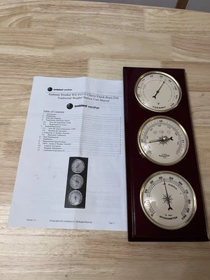 Ambient Weather YG315 esfera con acabado cereza estación tradicional dorada  Foto 1 de 4