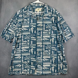 Camicia hawaiana Island Shores XXL Demi God Moana pesce ananas palma Maui - Foto 1 di 8