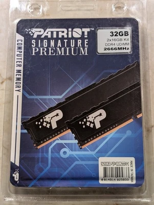 32GB (2 x 16GB) Patriot DDR4 Memory Module PSP432G2666KH1 - Image 1 of 2