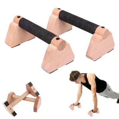Barras paralelas de madera para calistenia - Soporte de mano barras push up para entrenamiento... Foto 1 de 4