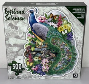 300 pc Jigsaw Puzzle Rosiland Solomon - Peacock of India - New Sealed - Picture 1 of 5