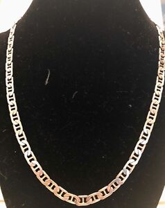 Italian Sterling Silver Large Link Chain 28.39 Grams 